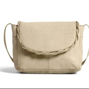 Day and Mood Fiona Leather Ivory Shoulder Bag NEW